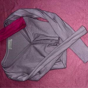 light purple urban outfitters sweater top & pink headband bundle